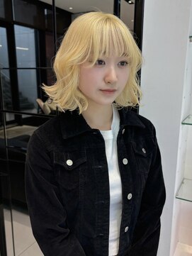 キーン 吉祥寺店(keen) 《オオキタ》抜きっぱなしブロンドとふんわりロブ