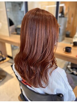 ニカイ(2F) アプリコットオレンジ/レイヤーカット