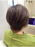 大人ショート×明るめカラー
