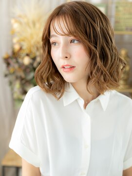 カバーヘア ブリス 志木南口駅前店(COVER HAIR bliss) ゆるふわエアリーミディアム細めハイライトc7志木20代30代40代