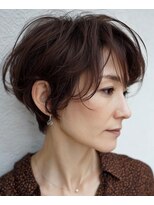 ハーツ(Heart's)&nbsp;大人ショート白髪ぼかし白髪ぼかしハイライト40代50代60代