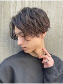 センターパートニュアンスパーマシャドウパーマフェザーパーマ