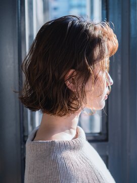 ヘアークラフト(Hair Craft) ショートボブ×ゆるふわパーマ【岡山】オン眉