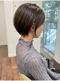 ショートカット/レイヤーカット/ベージュ/20代30代40代50代60代