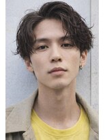 ベル 表参道店(Belle) セットを簡単に】センターパート/シャドウパーマ/フェザーパーマ