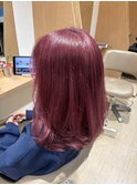 【ケアブリーチでできる!!大人気外チェリーピンク♪】