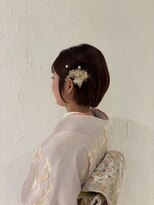 バサラ 大阪梅田店(VASARA) 訪問着 ヘアセット セミロング 和髪 まとめ髪 礼装 大阪