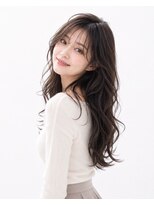 ツミカヘアーサロン(TSUMICA hair salon)&nbsp;韓国風くびれロングレイヤー×シースルーバング