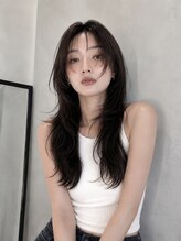 ヒール 銀座(heel)&nbsp;小顔に見せるワンホン＆韓国ヘア/顔周りレイヤーカット