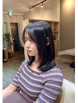 ジプソ(Gypso) ミディアムレイヤーボブ×髪質改善縮毛矯正
