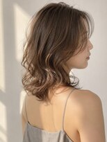 ヘイ 松本店(HEY) 【HEY 松本】コテ巻き風ミディアムパーマ×まろベージュ
