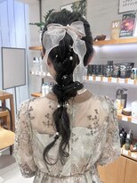 ピークアブー アヴェダ ギンザシックス(PEEK-A-BOO AVEDA GINZASIX) 【お呼ばれヘア】編みおろしヘア 結婚式ヘアアレンジ ◆