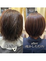 ルフール 千葉店(ref-le)&nbsp;美髪矯正で自然なツヤのあるショートスタイルに
