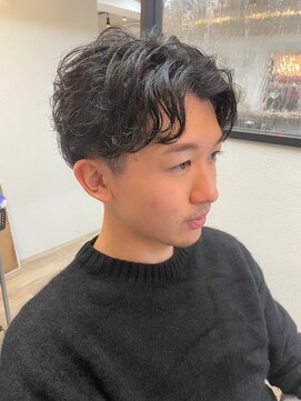 ニット 銀座(knit) メンズセンターパート【knit 銀座　荒柄ノエル】