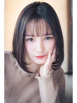 エース (ACE) ACE 横浜　ナチュラルボブ×大人クールブラウン