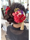 【札幌平岡　ヘアセット(アレンジシニヨン)】　木村美菜子