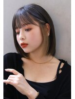 ブラン 栄(Blanc) 【Blanc】インナーカラー_透けバング_ボブ2