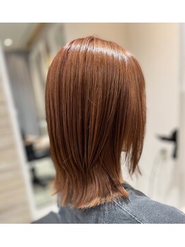 ステラ ヘアモード 新長田店(STELLA hair mode) オレンジブラウン/レイヤースタイル