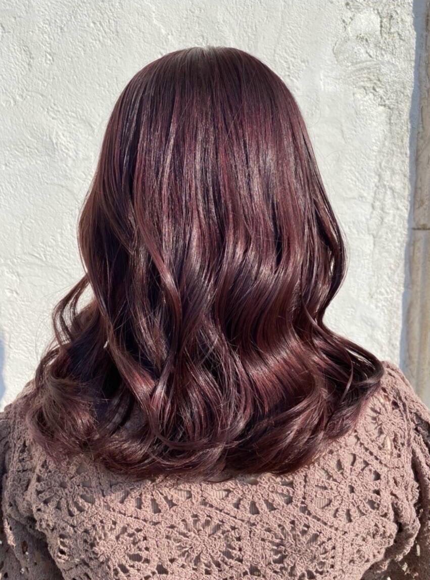 リタッチカラー+カット　　色もち◎プレックス配合カラー◎白髪染めも可◎