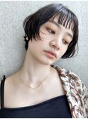 ★レトロボブ_ふんわりカールショコラアッシュ_28727☆