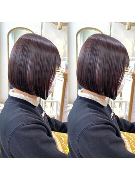 ロンドアベニール 北千住(Lond avenir) 地毛風ストレート　チェリーブラウン