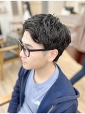 ツーブロック×ビジネスマンへア　大人男子　横浜　メンズ