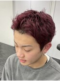 スパイキーショート/ボルドーカラー