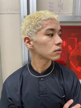 メリケンバーバーショップ トーキョー(MERICAN BARBERSHOP TYO) ハイライト/マッシュパーマ/ウルフ/アッシュブラック95