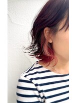 プリームヘアーホワイト(Pleame hair WHITE) インナー&裾カラー