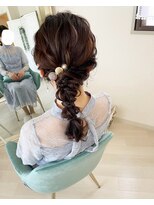 サロンナビ(Salon Navi)&nbsp;セミロングの編みおろしhair