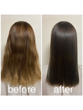 ストローク 伊勢崎宮子店(STROKE) うるつやダークアッシュくすみカラー黒髪 〔伊勢崎駅〕