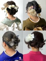 ムード マグ レーベル 南松本(MOOD Mag Label)&nbsp;ヘアセットヘアアレンジシニヨン二次会パーティー大人美人