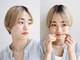 ミエルヘアーエスト 新宿店(mielhair est)の写真/顔周りが映えるカットとカラーの透明感【シルクトリートメント+ケアカラーリタッチ+カット￥6900】【新宿】