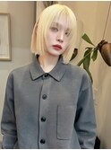薬院 ブリーチダブルカラー ブロンドカラー レイヤー