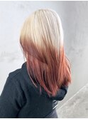 ロングミディアム顔周りレイヤー美髪韓国ヘア_ba545171