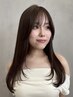 【西島指名】こだわり顔周りカット＋艶カラー ￥11,440～