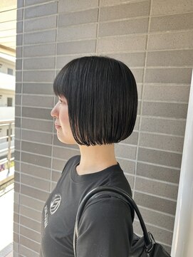 オーガニックマインド 坂戸 鶴ヶ島(organic+mind) 30代40代◎秋の透明感前下がりボブ×暗めカラー