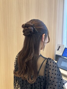 オン キャナルシティ博多前店(on) 【中里恵梨】ヘアセット/ハーフアップ/セミロング/カチモリヘア