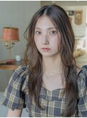 ワンカールロングレイヤー/ブラウンベージュ