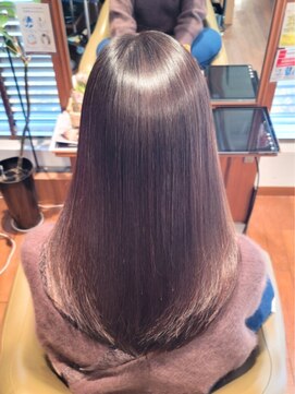 髪質改善/ショコラブラウン/ストレートロング