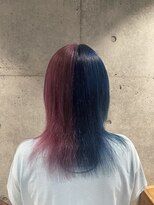 ルース(LOOSE) ハーレークインカラー#立川#立川駅#縮毛矯正#髪質改善#ブリーチ
