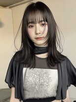 ネハス ナガオカ(nehus.nagaoka)&nbsp;xカット//ホワイトグレージュ/レイヤーカット/チェリーブラウン