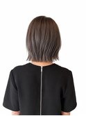 ブリーチで叶える透明感アッシュグレージュボブ