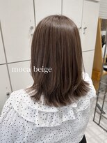 ヴァネッサ(VANESSA)&nbsp;ミディアムレイヤーうる艶モカベージュ鶴見渡辺りん