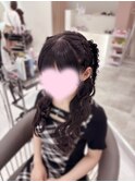 編み上げハーフツイン
