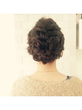 ヘア メイク ハク 横浜(hair make Haku) 編み込みＵＰ　Haku横浜