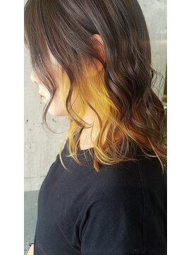 キーン 立川店(keen) 【keen×武田】Yellow glay インナーカラー