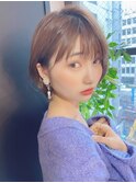 【Lond佐野】暗髪でもかわいい耳かけショートボブ イメチェン