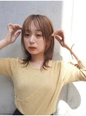 ミディアムレイヤーカット/10代20代/インナーカラー/ミディアム