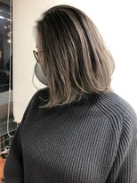 ハーツ(Heart's)&nbsp;30代40代50代◎大人ボブナチュラル白髪ぼかしバレイヤージュ